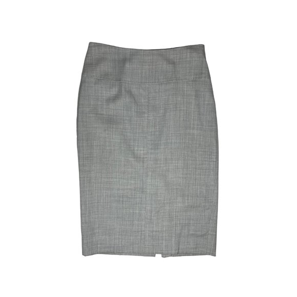 J. Crew Size 4 Super 120's Grey Wool Pencil Skirt C9101 *Flaw